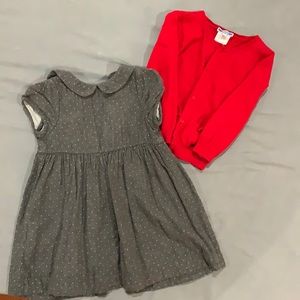 Dress and cardigan set